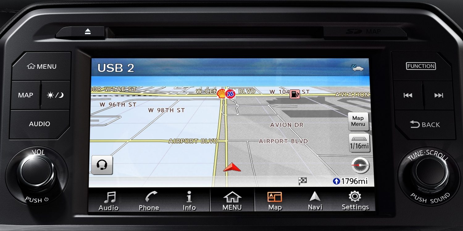 Nissan GT-R Navigation screen